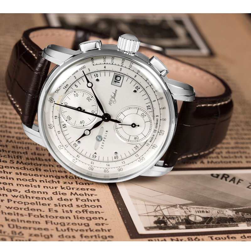 Мужские часы Zeppelin 100 Jahre 8670-1 Chronograph