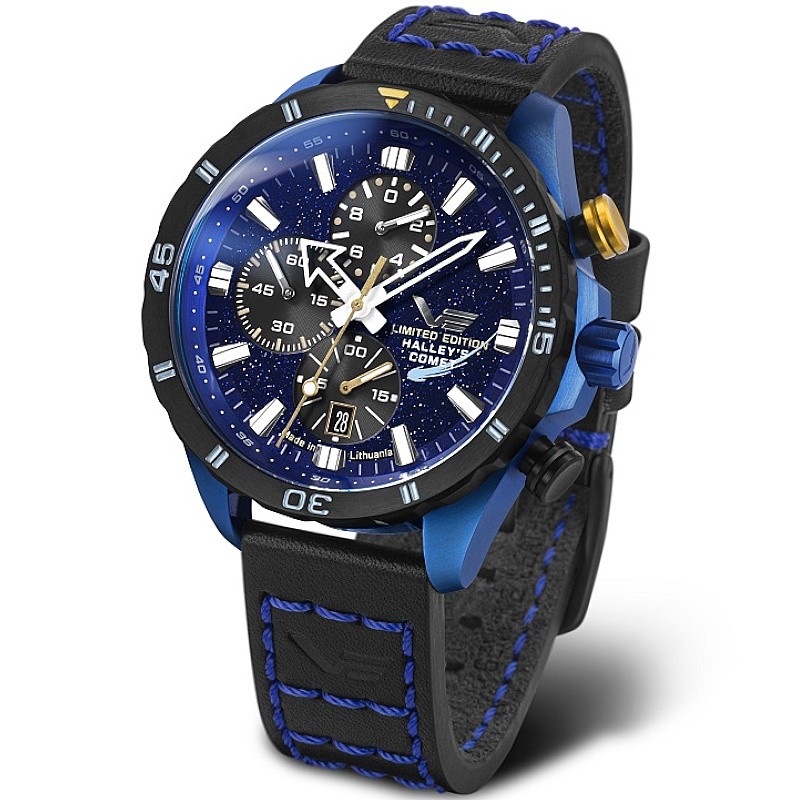 Мужские часы Vostok Europe 'Halley's Comet' Limited Edition Chronograph 6S10- 320E694â