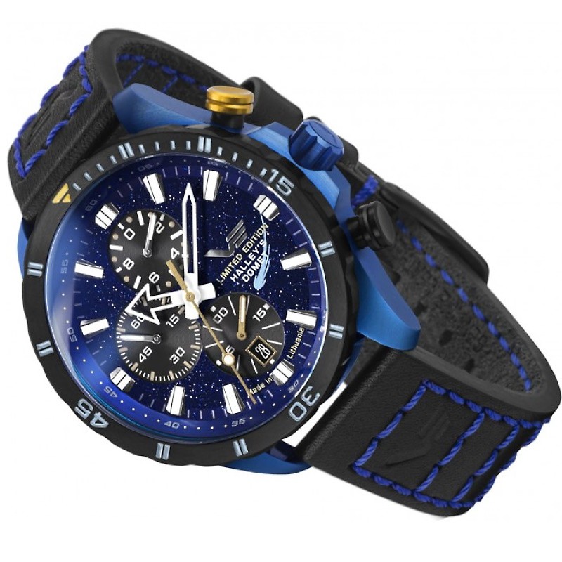 Мужские часы Vostok Europe 'Halley's Comet' Limited Edition Chronograph 6S10- 320E694â