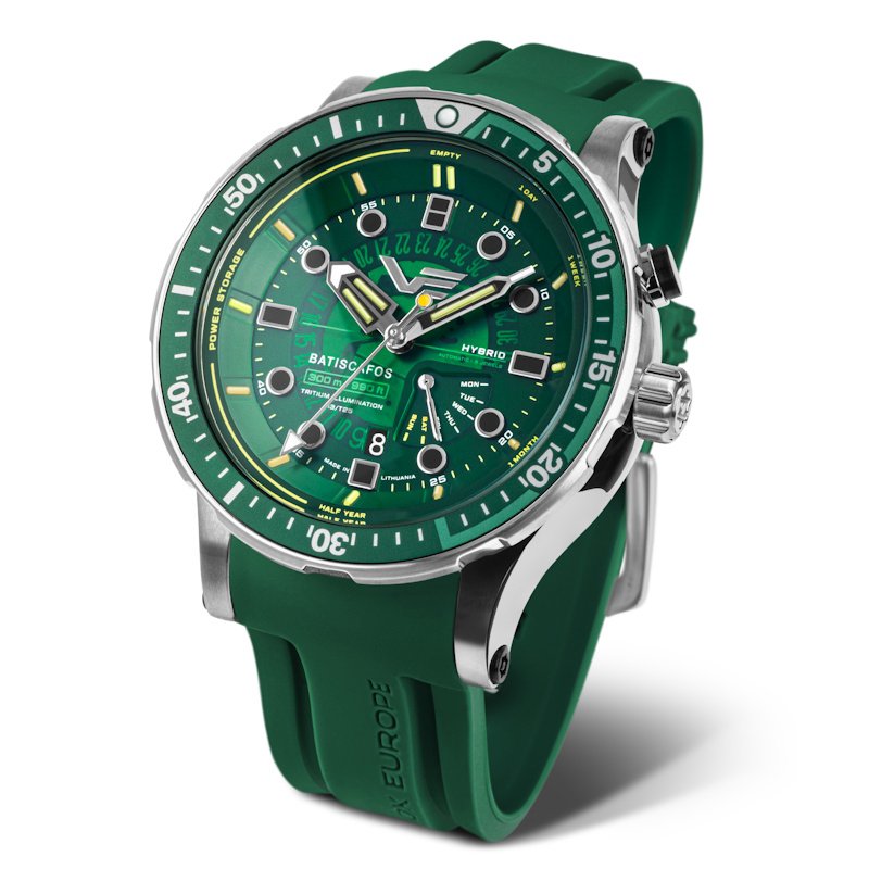 Мужские часы Vostok Europe Batiscafos Hybrid PX84-511A770LE-SL