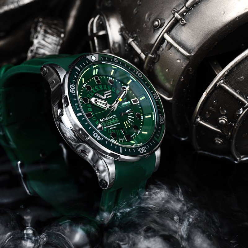 Мужские часы Vostok Europe Batiscafos Hybrid PX84-511A770LE-SL