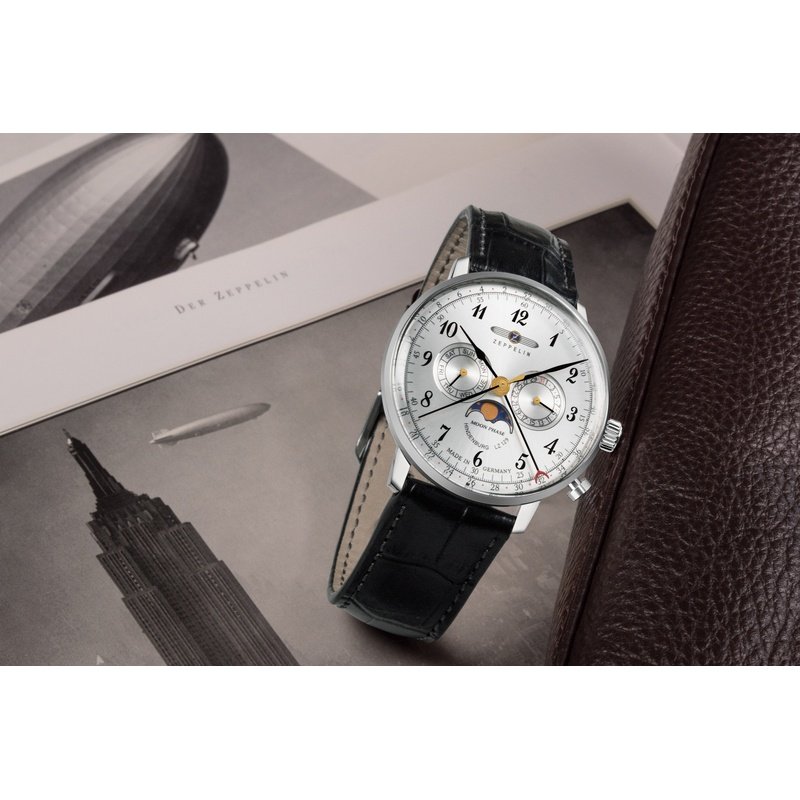 Мужские часы Zeppelin 7036-1 LZ 129 Hindenburg Mondphase