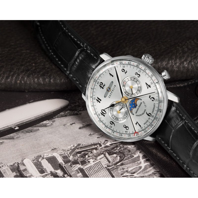 Мужские часы Zeppelin 7036-1 LZ 129 Hindenburg Mondphase
