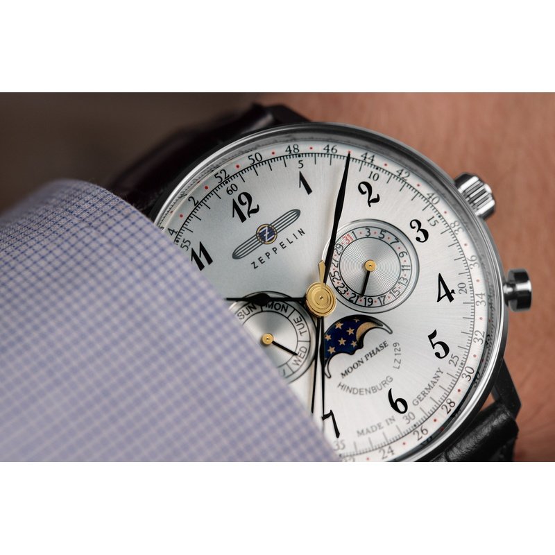 Мужские часы Zeppelin 7036-1 LZ 129 Hindenburg Mondphase
