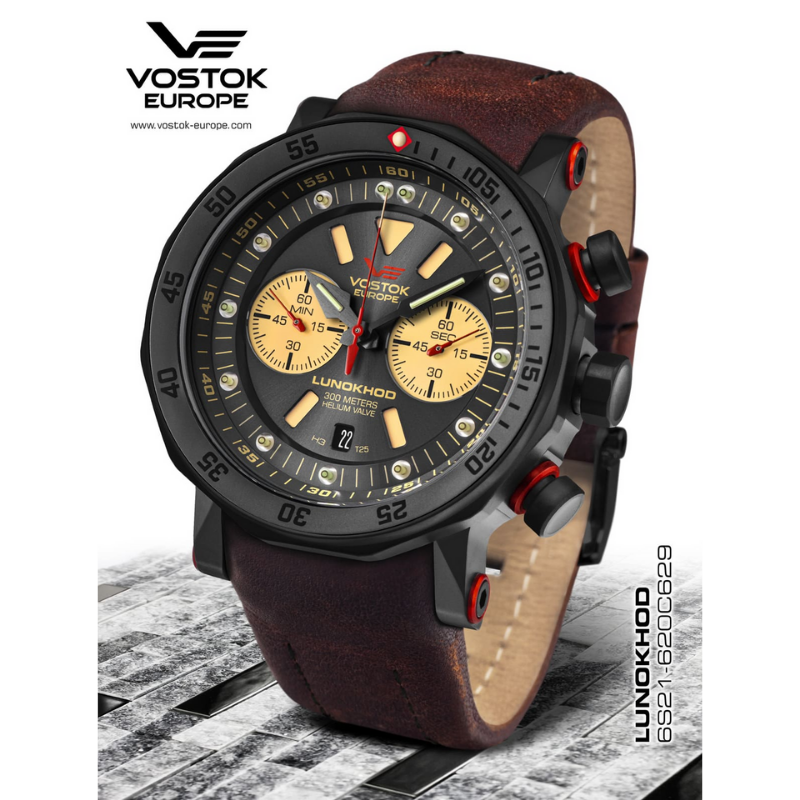 Мужские часы Vostok Europe Lunokhod-2 Grand Chrono 6S21-â620C629