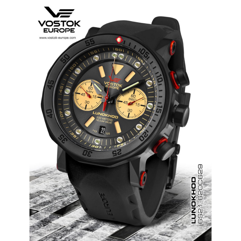Мужские часы Vostok Europe Lunokhod-2 Grand Chrono 6S21-â620C629