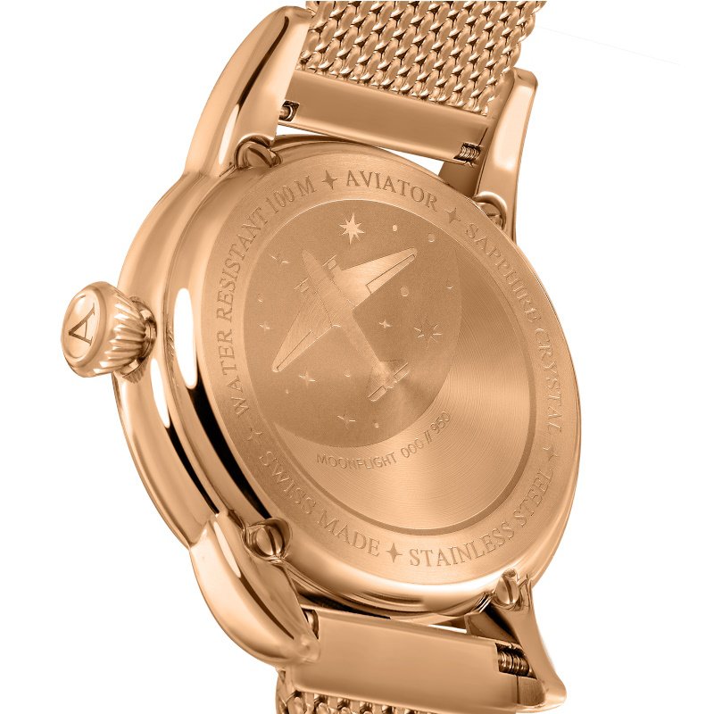 Women’s watch AVIATOR Douglas Moonflight Diamonds Edition V.1.33.2.382.5