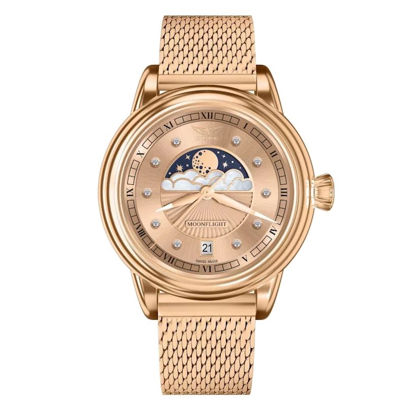 Women’s watch AVIATOR Douglas Moonflight Diamonds Edition V.1.33.2.383.5