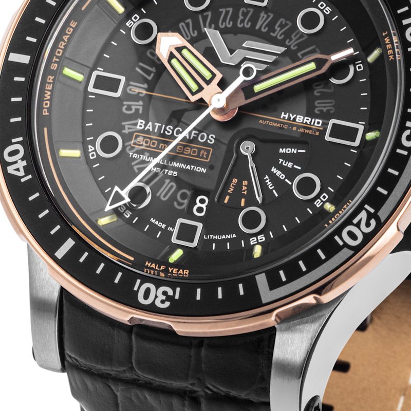 Meeste käekell Vostok Europe Batiscafos Hybrid PX84-511E769BRLE