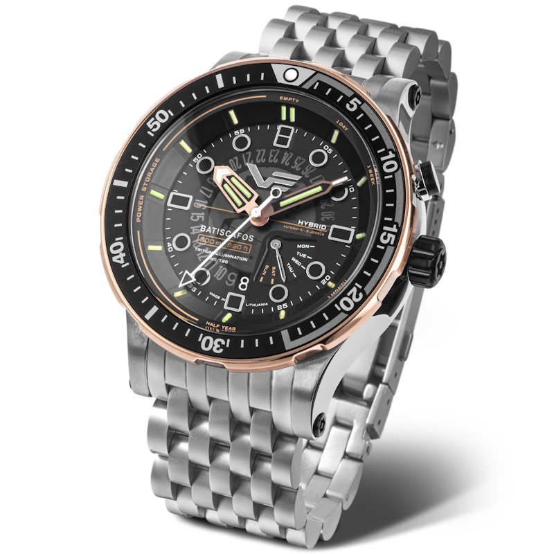 Meeste käekell Vostok Europe Batiscafos Hybrid PX84-511E769BRLE