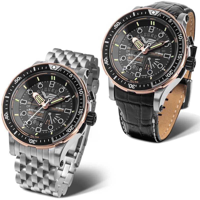 Meeste käekell Vostok Europe Batiscafos Hybrid PX84-511E769BRLE