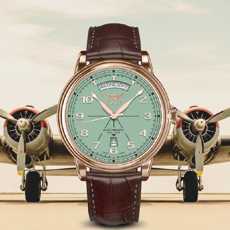 Meeste käekell Aviator Douglas Day Date V.3.44.2.404.4