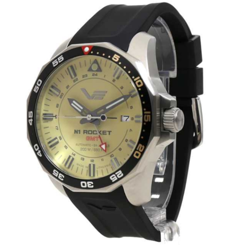 Men’s watch Vostok Europe N1 Rocket GMT NH34-225A713SLBK