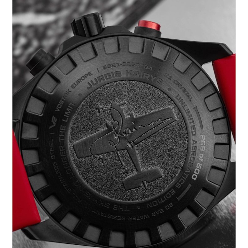 Meeste käekell Vostok-Europe âPilot Jurgis Kairys. Unlimited Aerobaticâ - Limited edition - 6S21-326C794SLRE