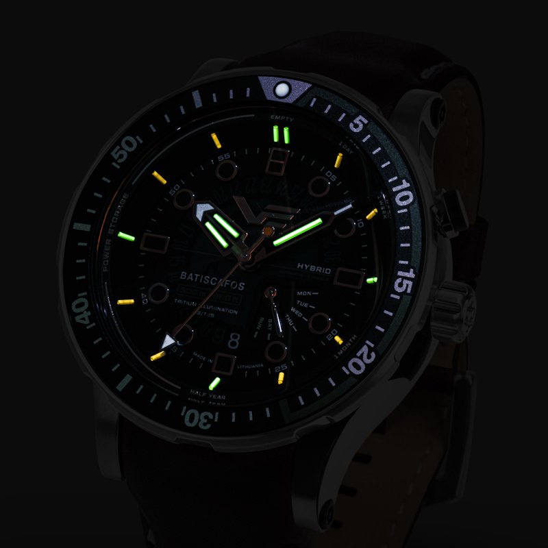 Мужские часы Vostok Europe Batiscafos Hybrid PX84-511A77BR-LEBW