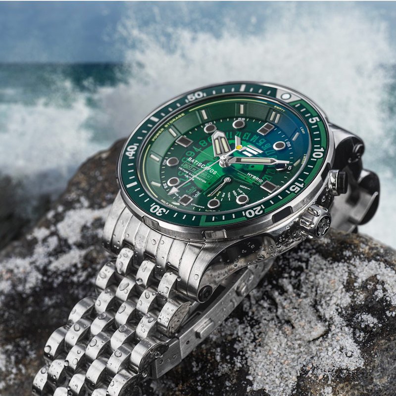 Мужские часы Vostok Europe Batiscafos Hybrid PX84-511A77BR-LEBW