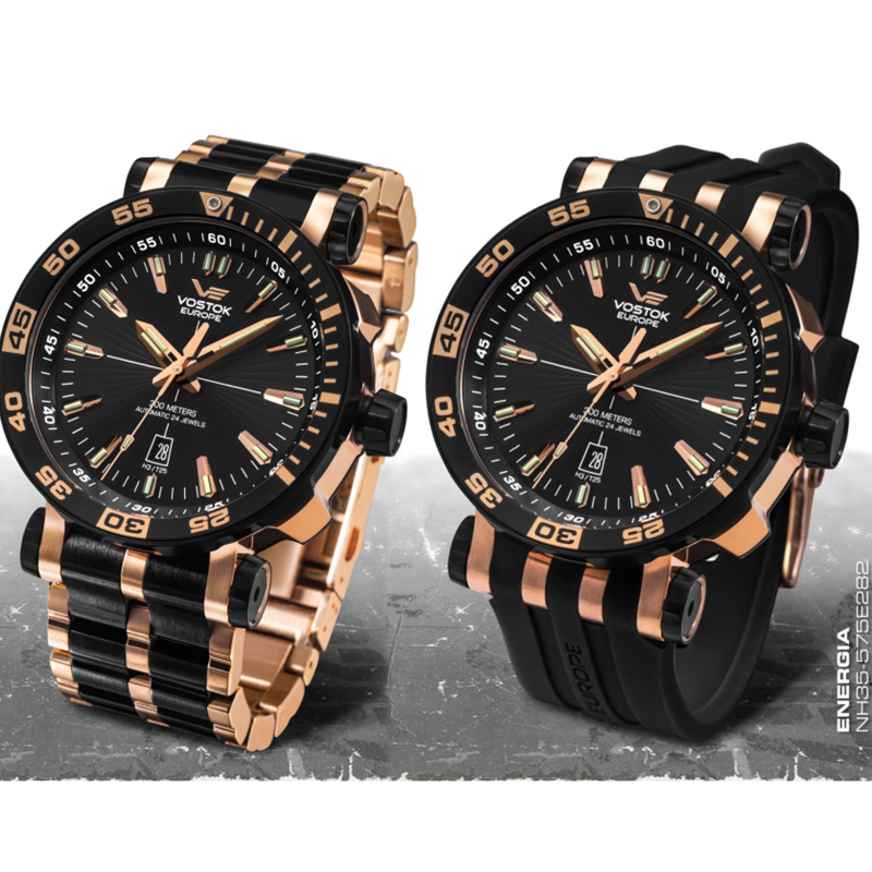 Мужские часы Vostok Europe Energia Rocket NH35A-575E282BR-SLBK