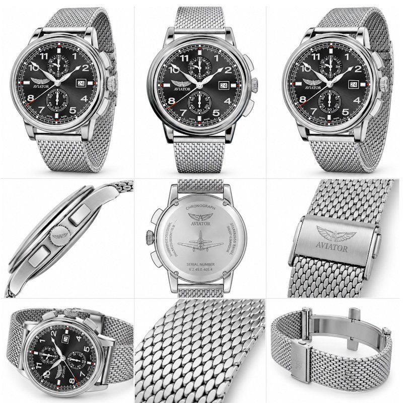 Men’s watch Aviator Douglas DC-3 Chronograph V.2.45.0.405.5